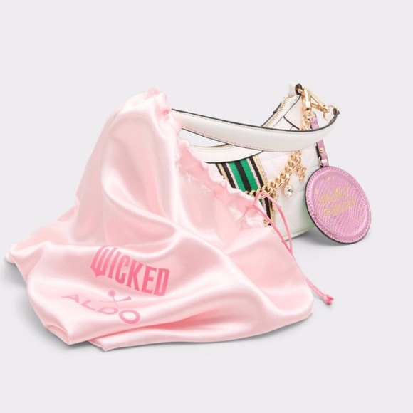 Aldo LE | Wicked Inspired ~ Charms, Crossbody & Pink Dust Bag * Free Socks!! - Picture 6 of 17